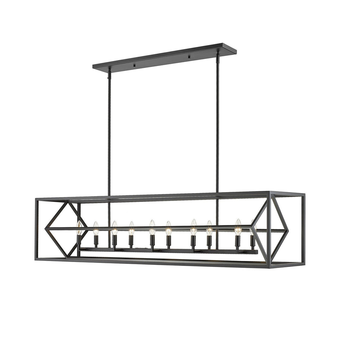 Z-Lite Euclid 457-10L-MB Pendant Light - Matte Black