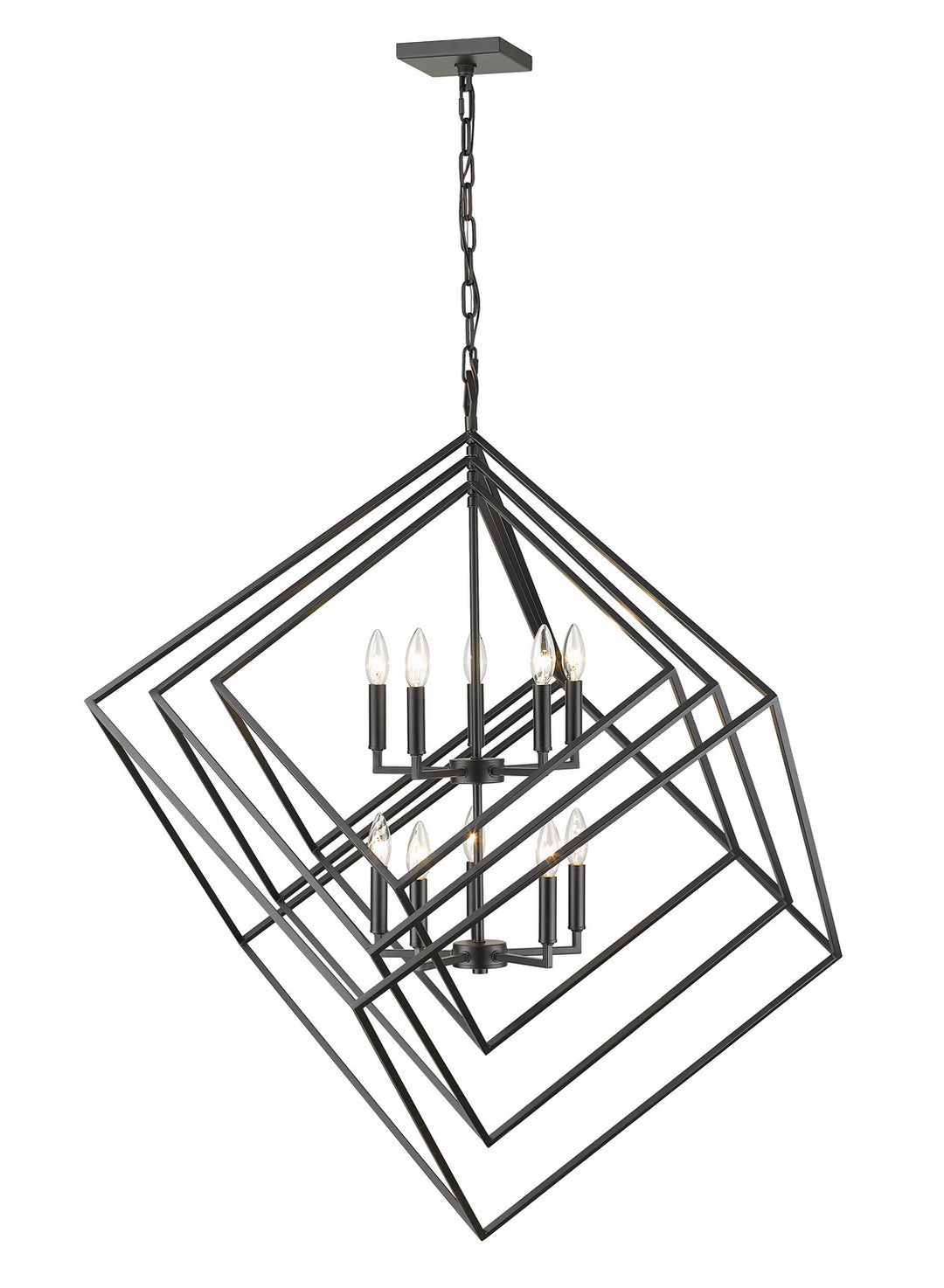 Z-Lite Euclid 457-10MB Pendant Light - Matte Black