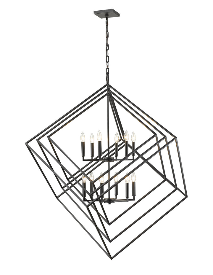 Z-Lite Euclid 457-12MB Pendant Light - Matte Black