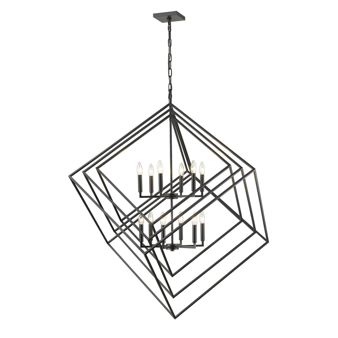 Z-Lite Euclid 457-12MB Pendant Light - Matte Black