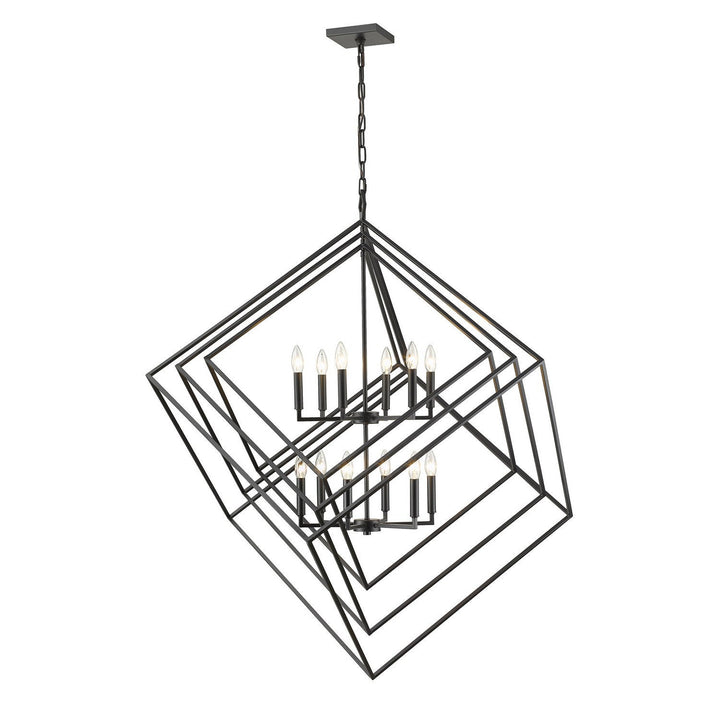 Z-Lite Euclid 457-12MB Pendant Light - Matte Black