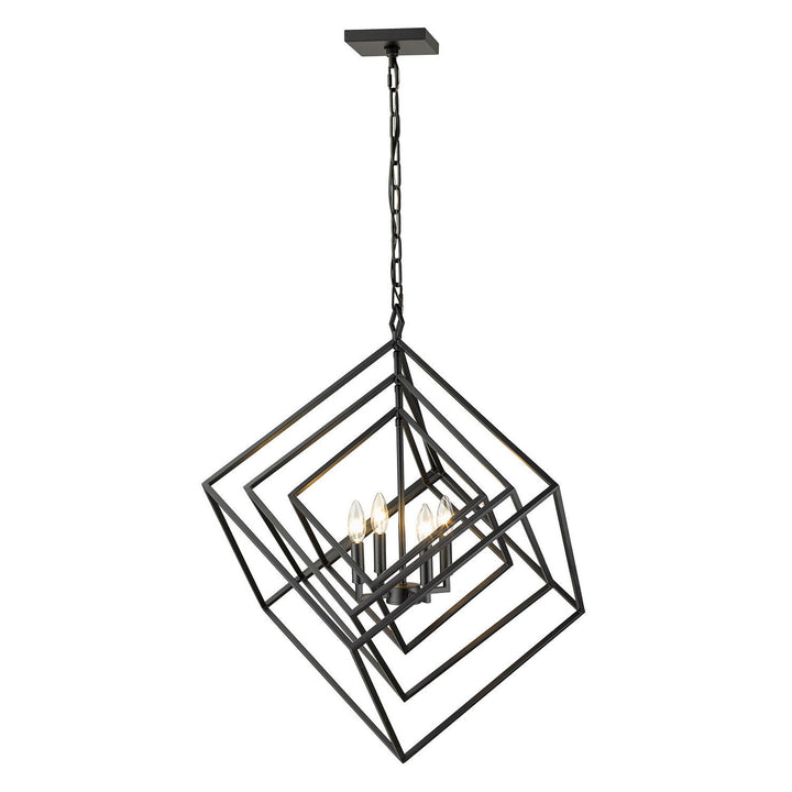 Z-Lite Euclid 457-4MB Pendant Light - Matte Black