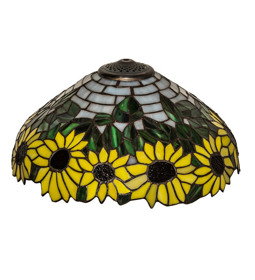 Meyda Tiffany Lighting 119557 Wild Sunflower Shade Lamp Shade Multicolored