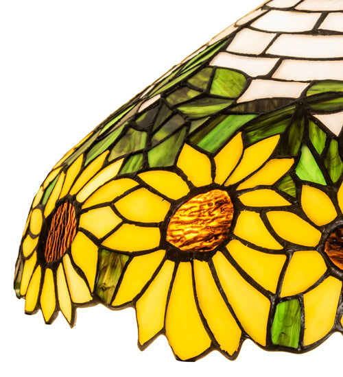 Meyda Tiffany Lighting 119557 Wild Sunflower Shade Lamp Shade Multicolored