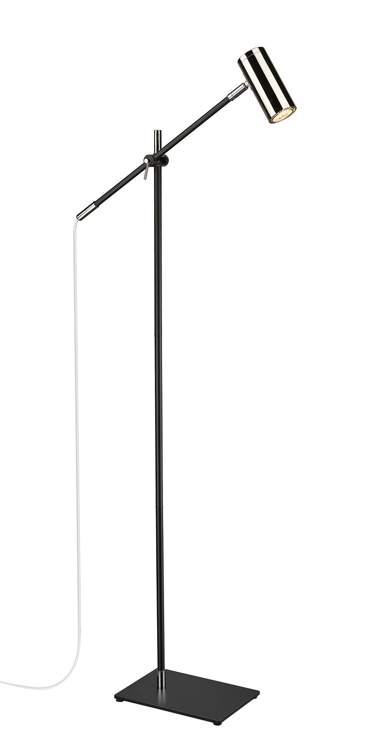 Z-Lite Lighting 814FL-MB-PN  Calumet Lamp Matte Black/Polished Nickel