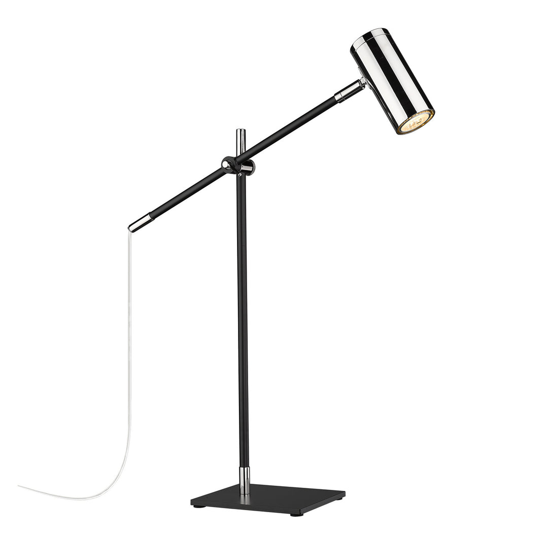 Z-Lite Lighting 814TL-MB-PN  Calumet Lamp Matte Black/Polished Nickel