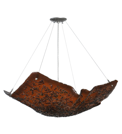 Meyda Tiffany Metro Fusion 119569 Pendant Light - Amber/Amber Green Black Frit