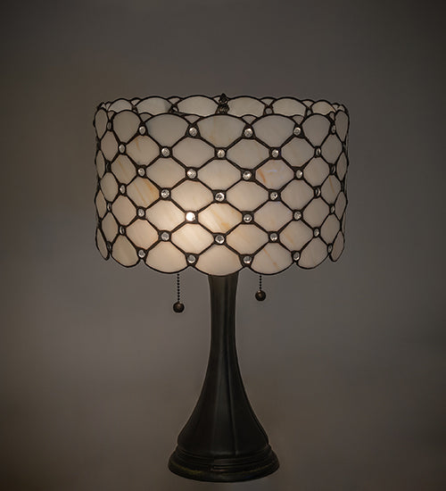 Meyda Tiffany Lighting 119589 Giacomo Two Light Table Lamp Lamp Bronze / Dark