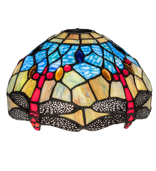 Meyda Tiffany Lighting 119646 Tiffany Hanginghead Dragonfly Shade Lamp Shade Multicolored