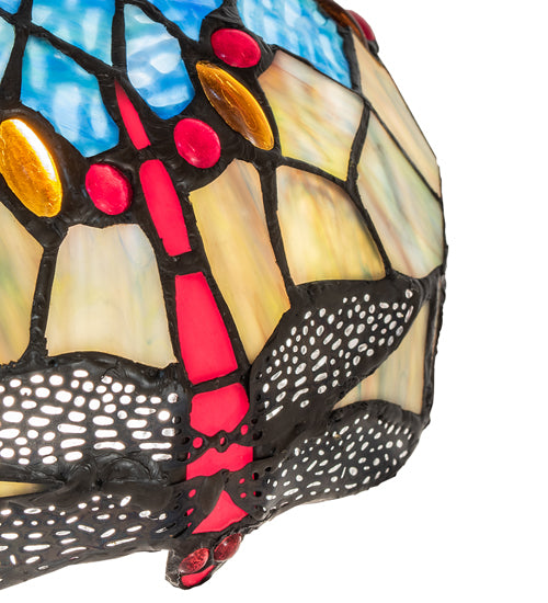 Meyda Tiffany Lighting 119646 Tiffany Hanginghead Dragonfly Shade Lamp Shade Multicolored