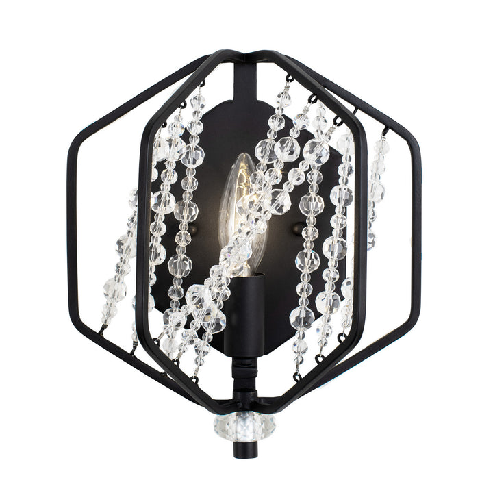 Varaluz Chelsea 321W01CB Wall Sconce Light - Carbon