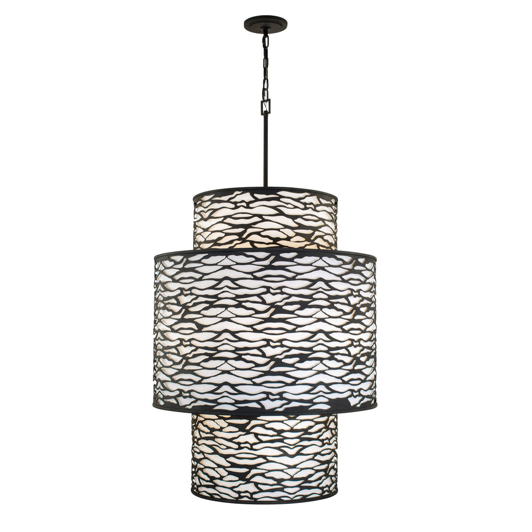 Varaluz Kato 348F16CB Chandelier Light - Carbon