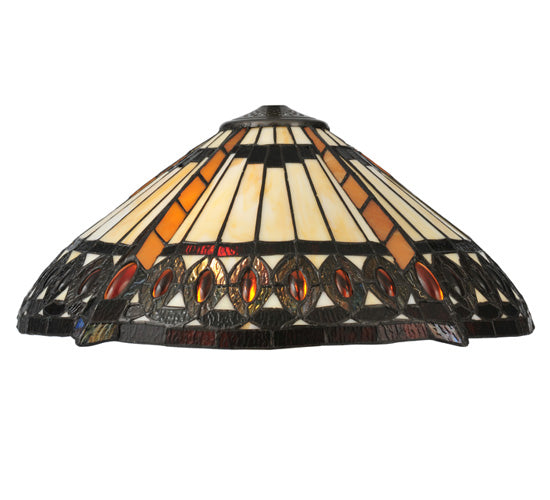Meyda Tiffany Lighting 119679 Cleopatra Two Light Table Lamp Lamp Bronze / Dark