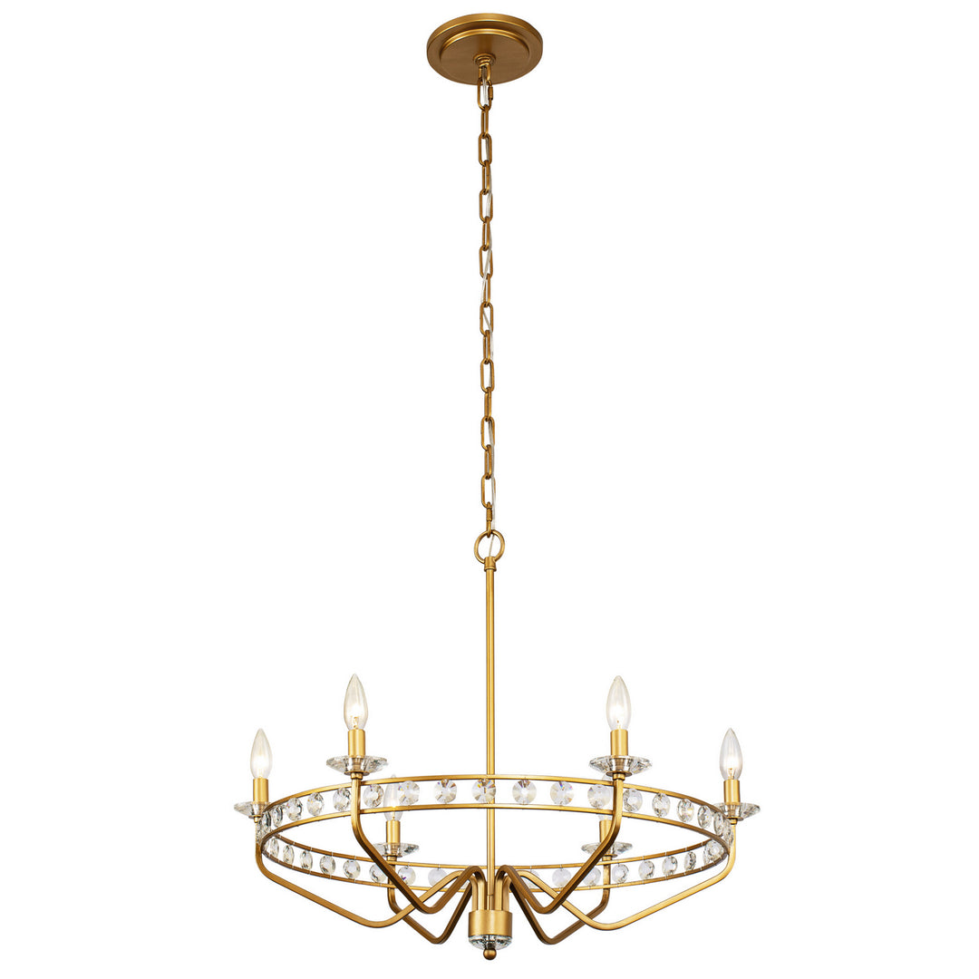 Varaluz Monroe 363C06AG Chandelier Light - Antique Gold