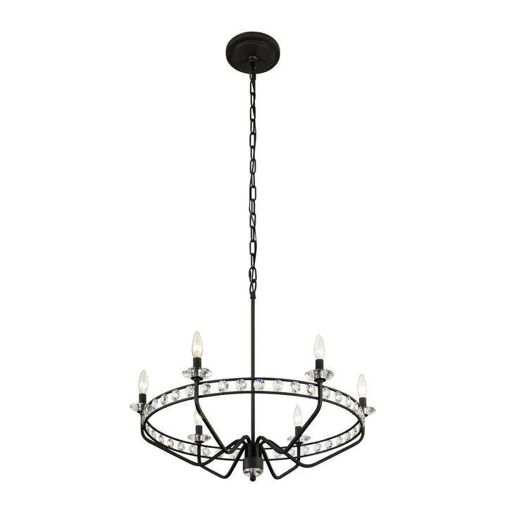 Varaluz Monroe 363C06CB Chandelier Light - Carbon