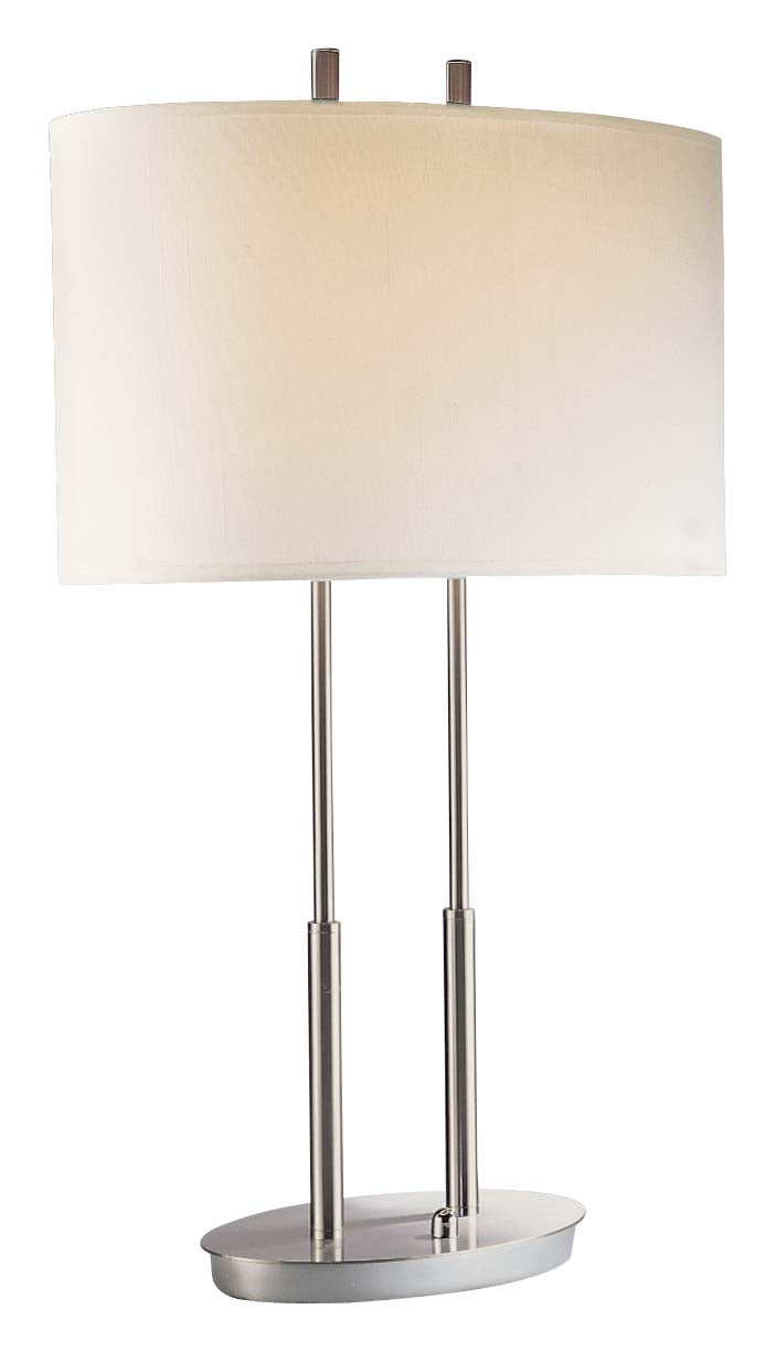 George Kovacs Lighting P184-084 George`S Reading Room Led Table Lamp Lamp Pewter, Nickel, Silver