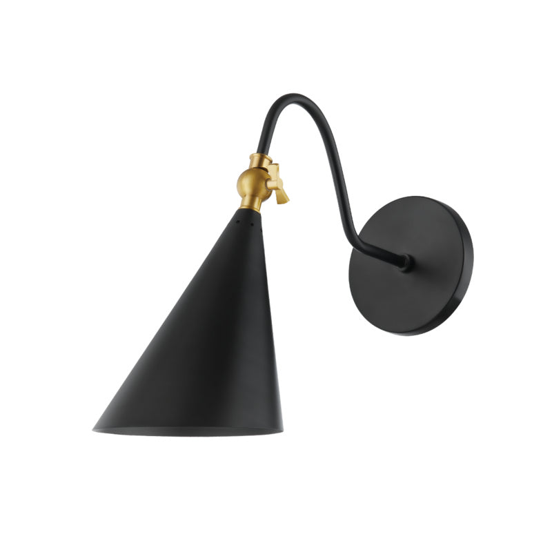 Mitzi Lupe H285101-AGB/SBK Wall Sconce Light - Aged Brass/Soft Black