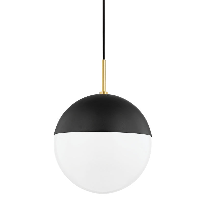 Mitzi Renee H344701L-AGB/BK Pendant Light - Aged Brass/Black