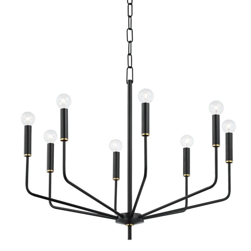 Mitzi Bailey H516808-AGB/SBK Chandelier Light - Aged Brass/Soft Black