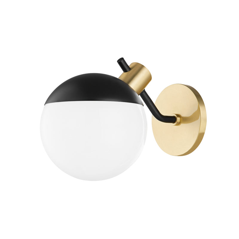 Mitzi Miranda H573101-AGB/SBK Wall Sconce Light - Aged Brass/Soft Black