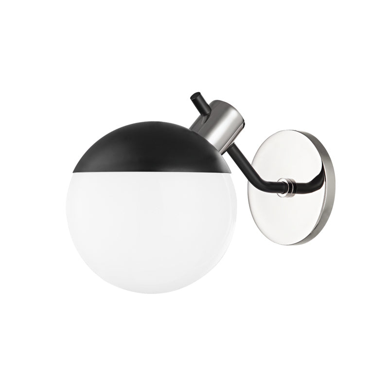 Mitzi Miranda H573101-PN/SBK Wall Sconce Light - Polished Nickel/Soft Black