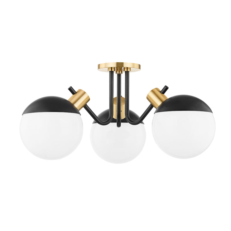 Mitzi Miranda H573603-AGB/SBK Ceiling Light - Aged Brass/Soft Black