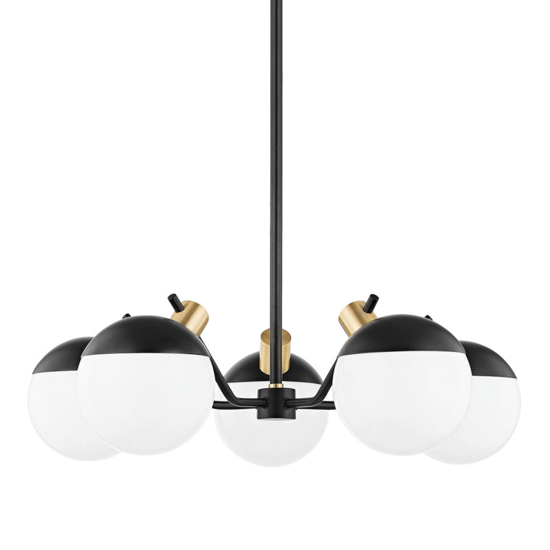 Mitzi Miranda H573805-AGB/SBK Chandelier Light - Aged Brass/Soft Black