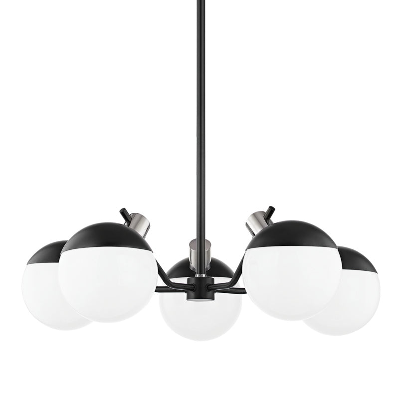 Mitzi Miranda H573805-PN/SBK Chandelier Light - Polished Nickel/Soft Black