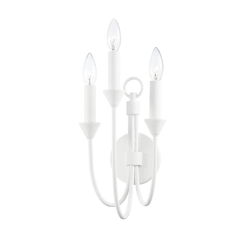 Troy Cate B1003-GSW Wall Sconce Light - Gesso White