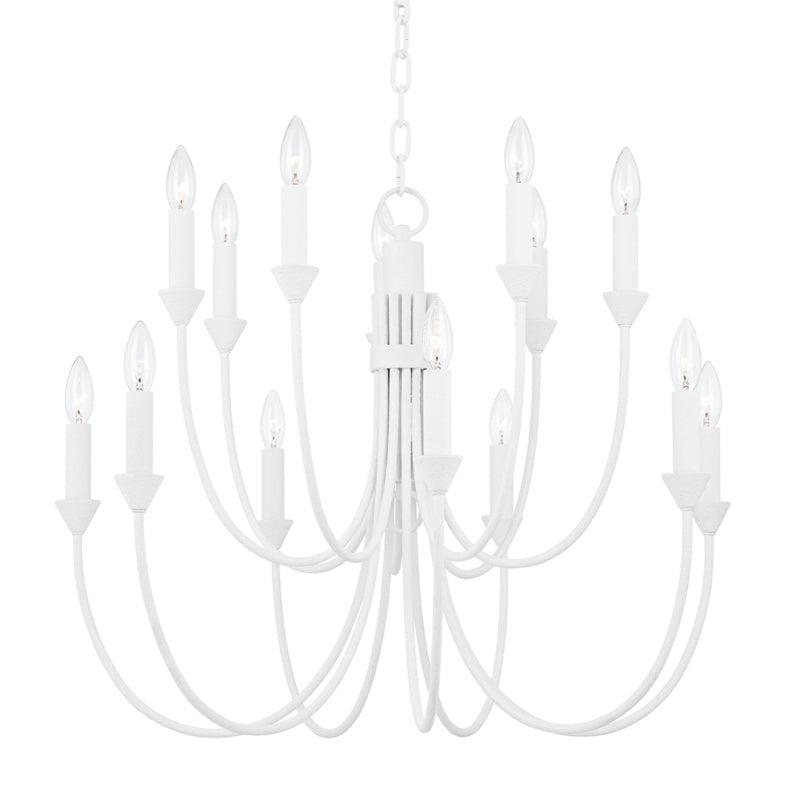 Troy Cate F1014-GSW Chandelier Light - Gesso White