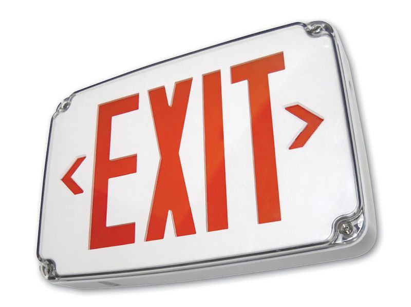 Westgate Lighting XT-WP-1RG-EM  Led Exit Sign Single Face Utility Light Gray