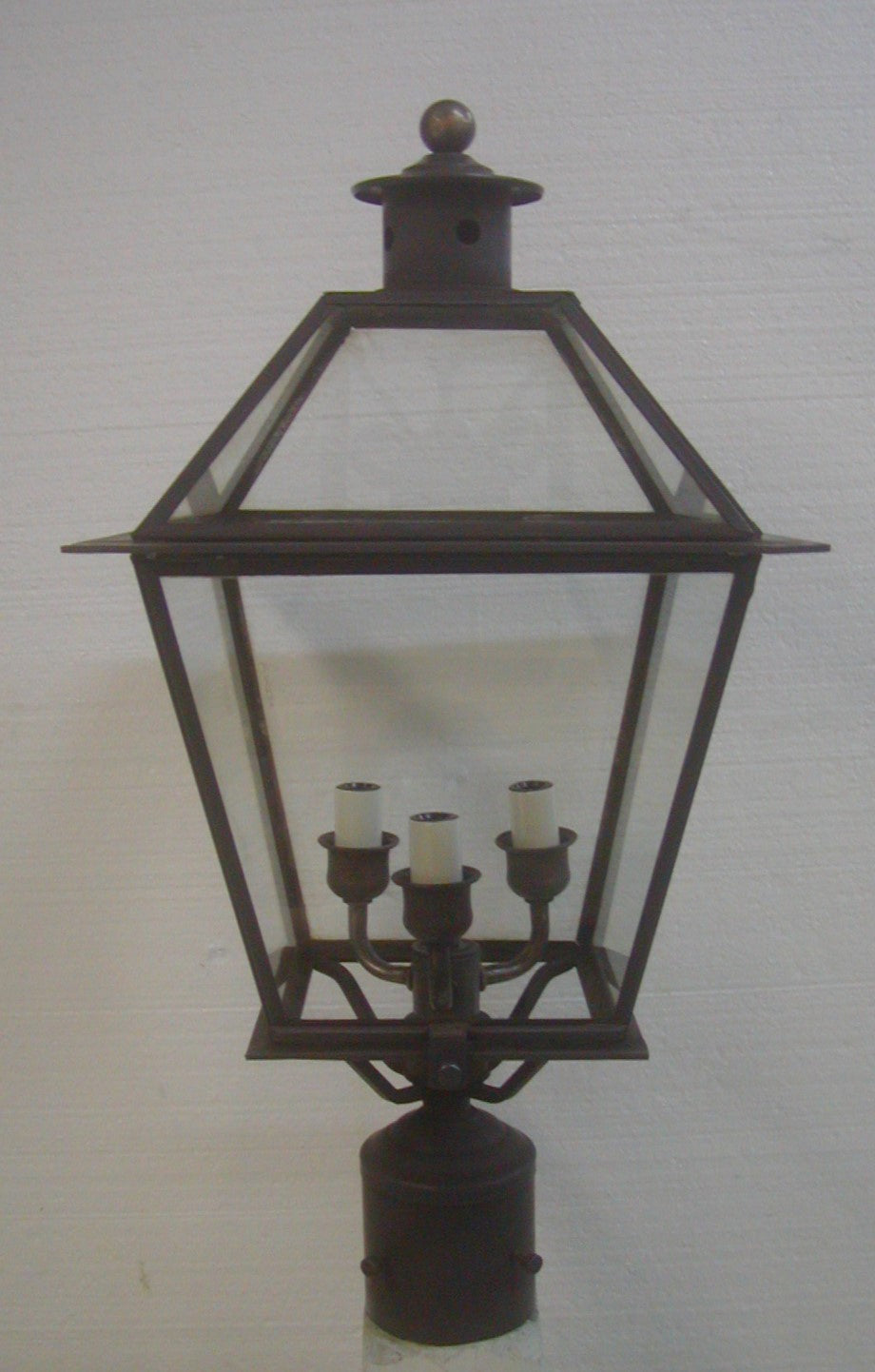 Genie House Lighting 91422DCC Kojan Three Light Post Mount Outdoor Bronze / Dark