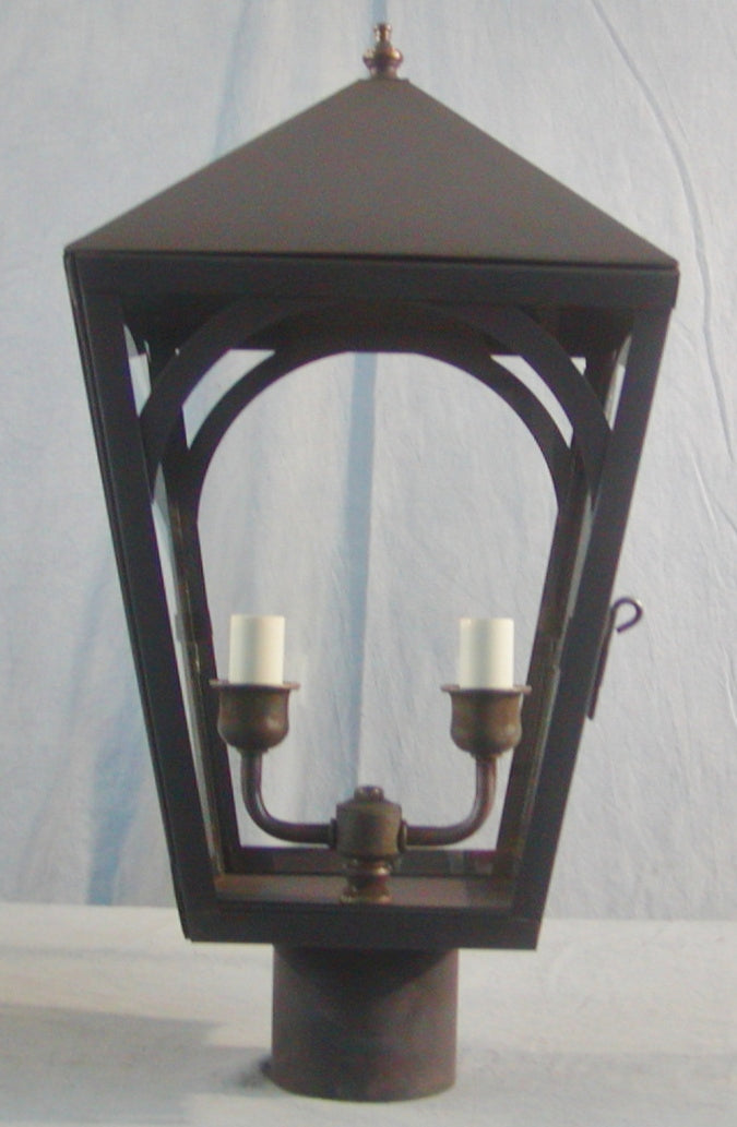 Genie House Lighting AR30602DCC Arlington Two Light Post Mount Outdoor Bronze / Dark