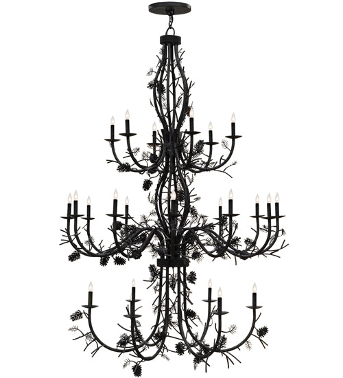 Meyda Tiffany Pinecone 119768 Chandelier Light - Chestnut