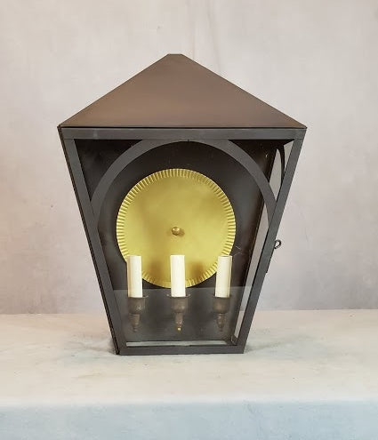 Genie House Lighting AR3062PDCC Arlington Three Light Pocket Outdoor Bronze / Dark