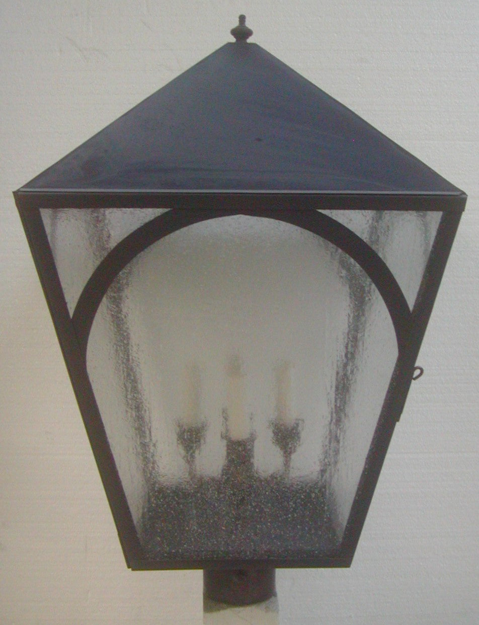 Genie House Lighting AR30632DCS Arlington Four Light Post Mount Outdoor Copper/Antique/Verde