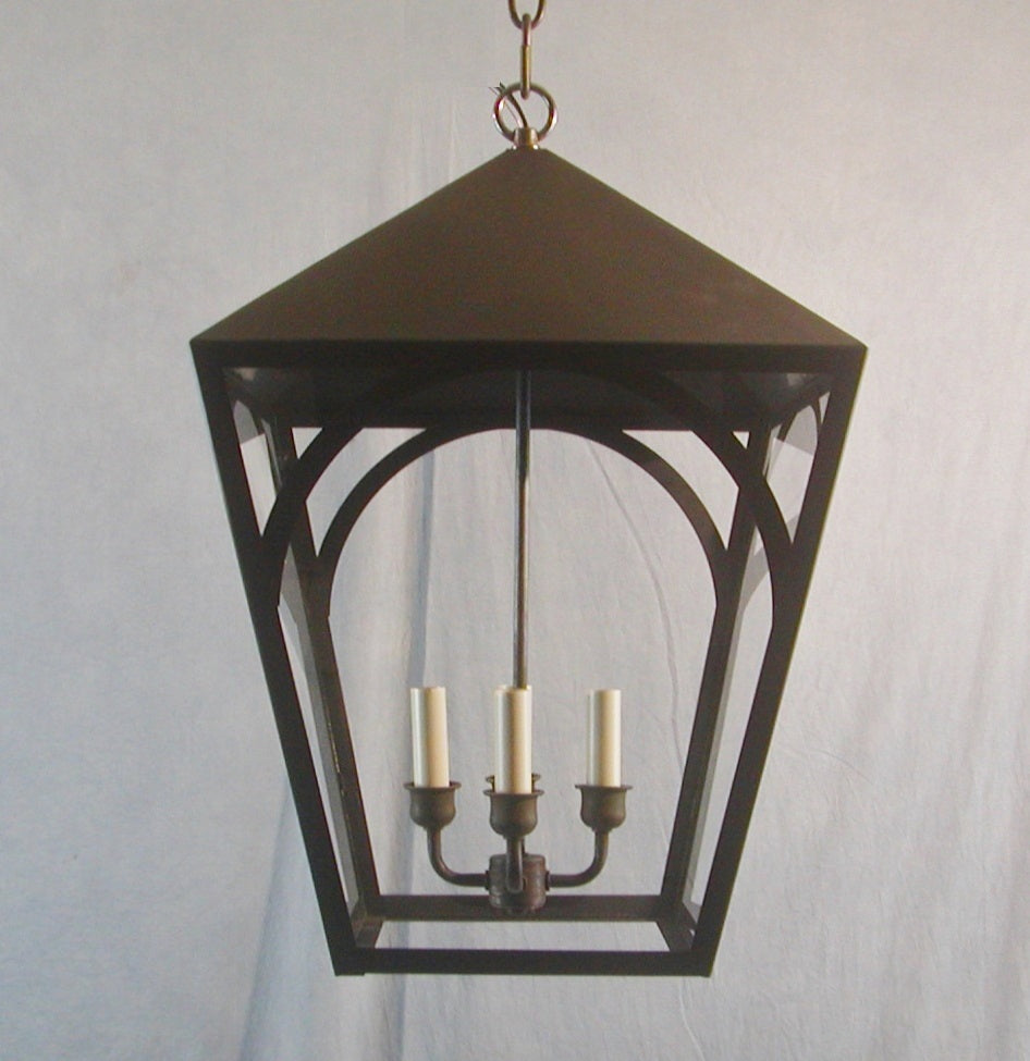 Genie House Lighting AR30633DBC Arlington Four Light Pendant Outdoor Bronze / Dark