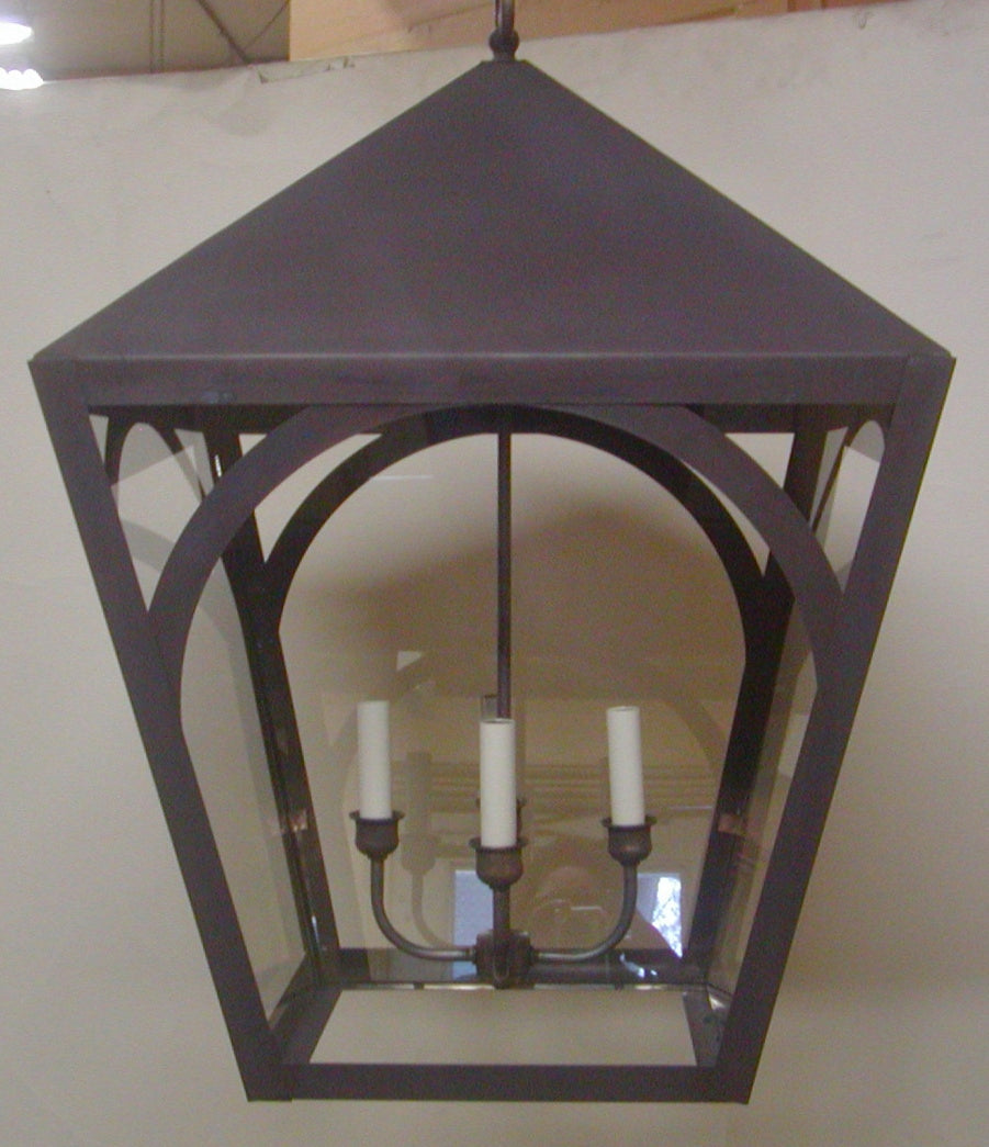 Genie House Lighting AR30653DCC Arlington Four Light Pendant Outdoor Bronze / Dark