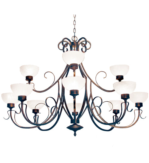 Meyda Tiffany Mirasol 119773 Chandelier Light - Oil Rubbed Bronze