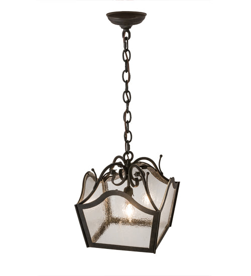 Meyda Tiffany Terena 119806 Pendant Light - Chestnut/Clear Seedy Glass