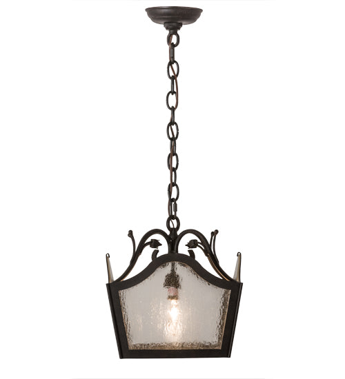 Meyda Tiffany Terena 119806 Pendant Light - Chestnut/Clear Seedy Glass