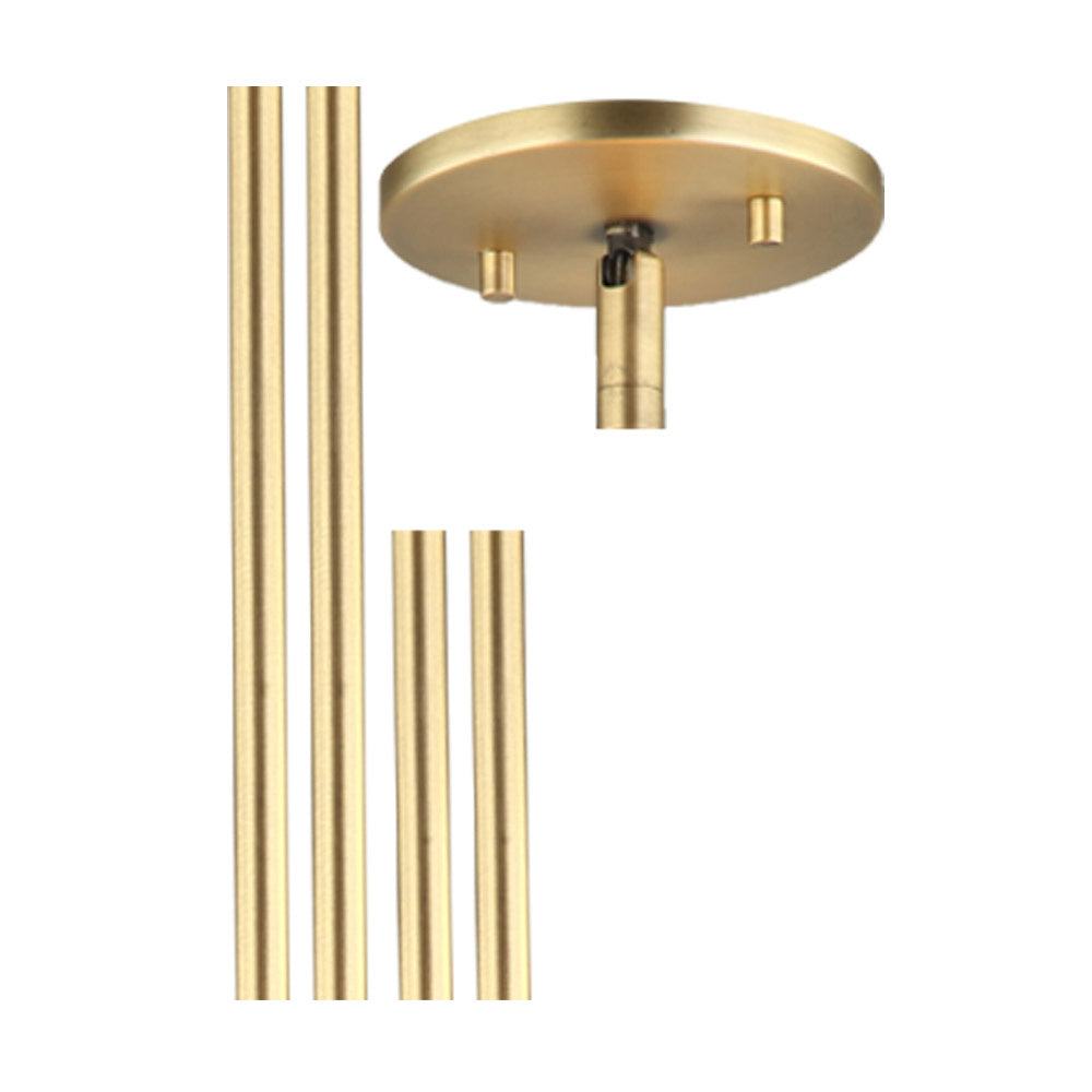 Maxilite Canopy Canopy 4.5-R18 Pendant Light - Aged Brass