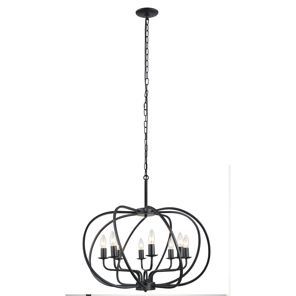 Maxilite Pietra MX 1151-07 Chandelier Light - Black