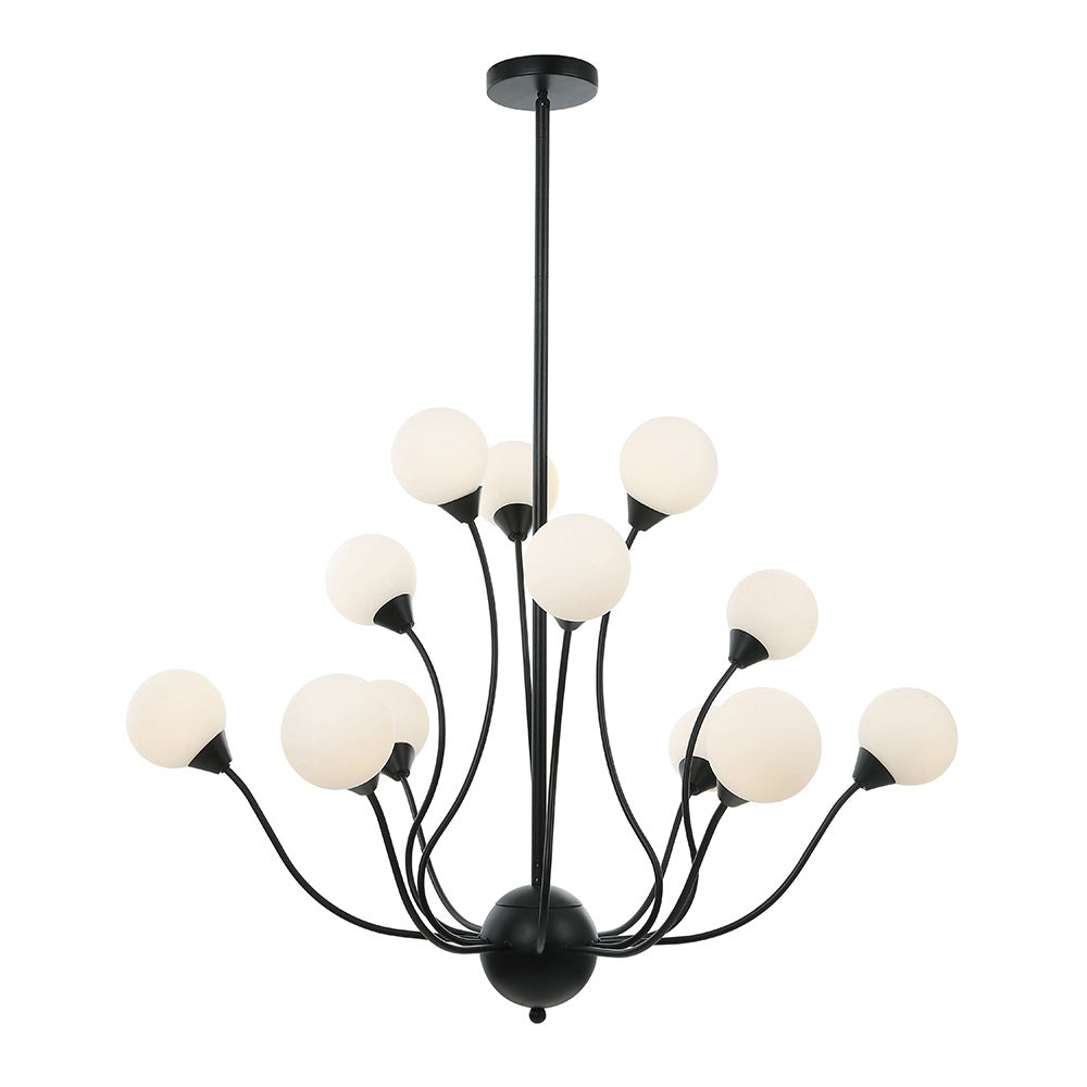 Maxilite Martelli MX 1164-07 Chandelier Light - Black