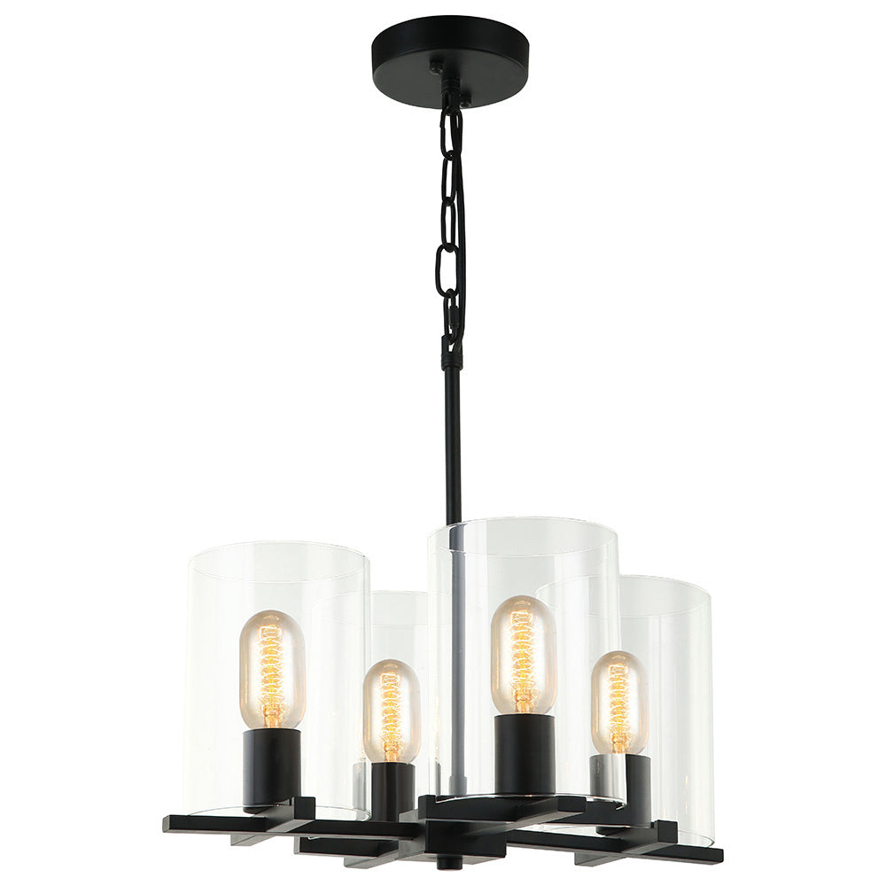 Maxilite Cora MX 1421-4 Chandelier Light - Black