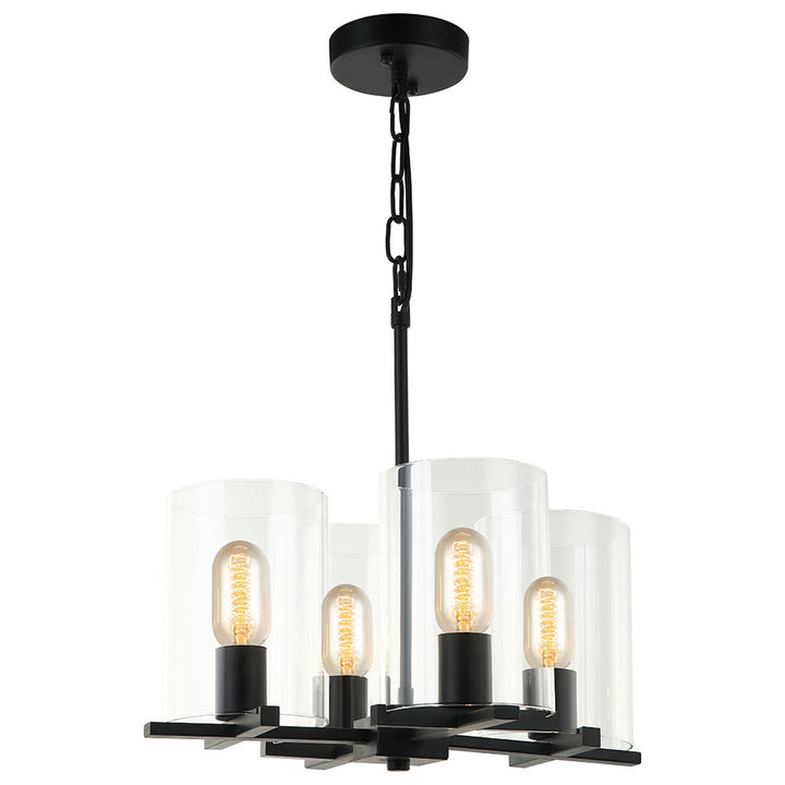 Maxilite Cora MX 1421-4 Chandelier Light - Black