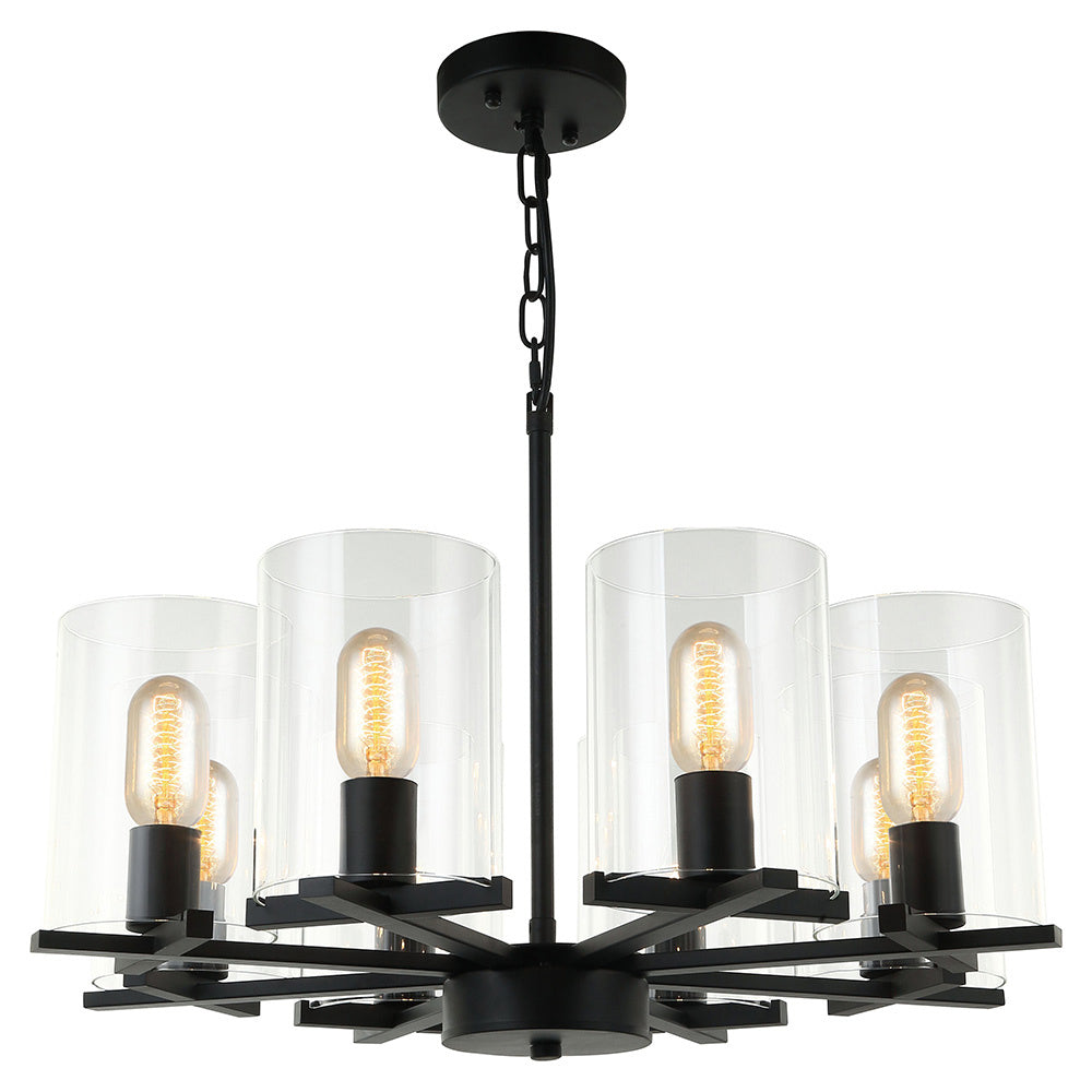 Maxilite Cora MX 1421-8 Chandelier Light - Black
