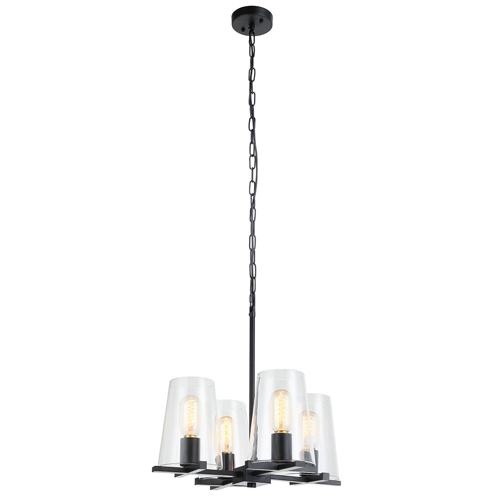 Maxilite Baran MX 1431-4 Chandelier Light - Black