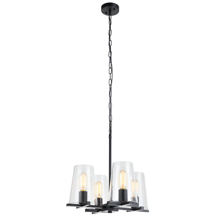 Maxilite Baran MX 1431-4 Chandelier Light - Black