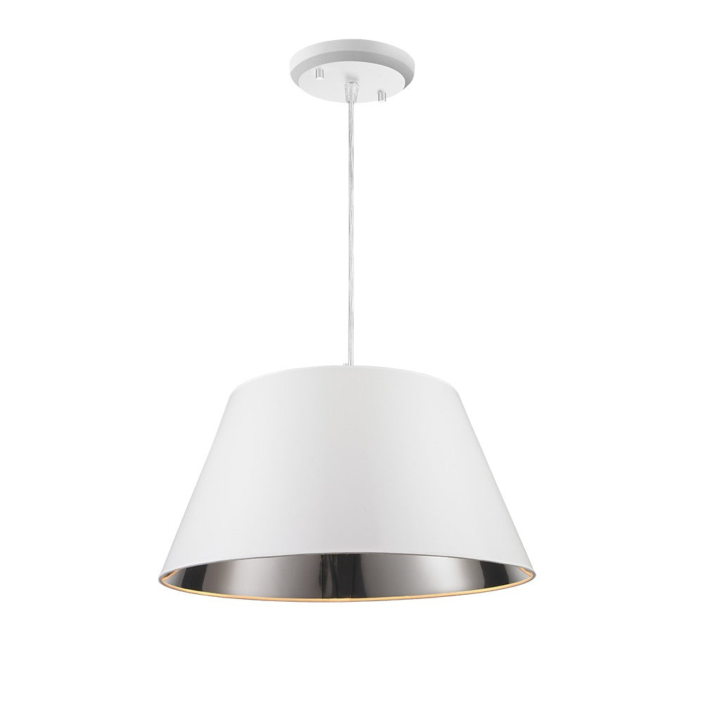 Maxilite Blair MX 2008-0234 Pendant Light - White/Silver